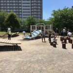 【東京・東大島】周辺の空いている公園で遊ぶなら、大島小松川公園！２歳の子供でも安心な遊びやすい遊具あり！
