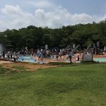 ふなばしアンデルセン公園「ワンパク王国ゾーン」の「アルキメデスの泉＆にじの池」は子供が大好きな水遊びができるのでオススメ！